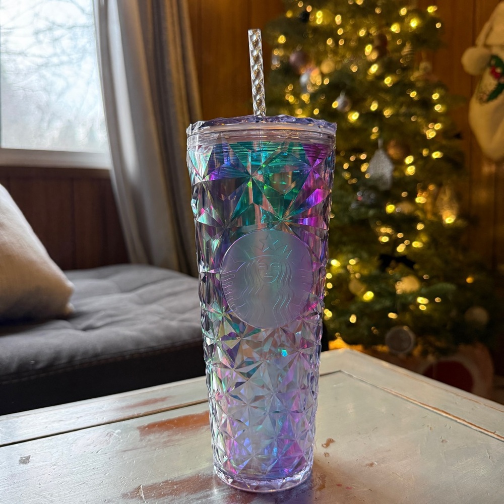 Starbucks Venti iridescent Geometric Tumbler